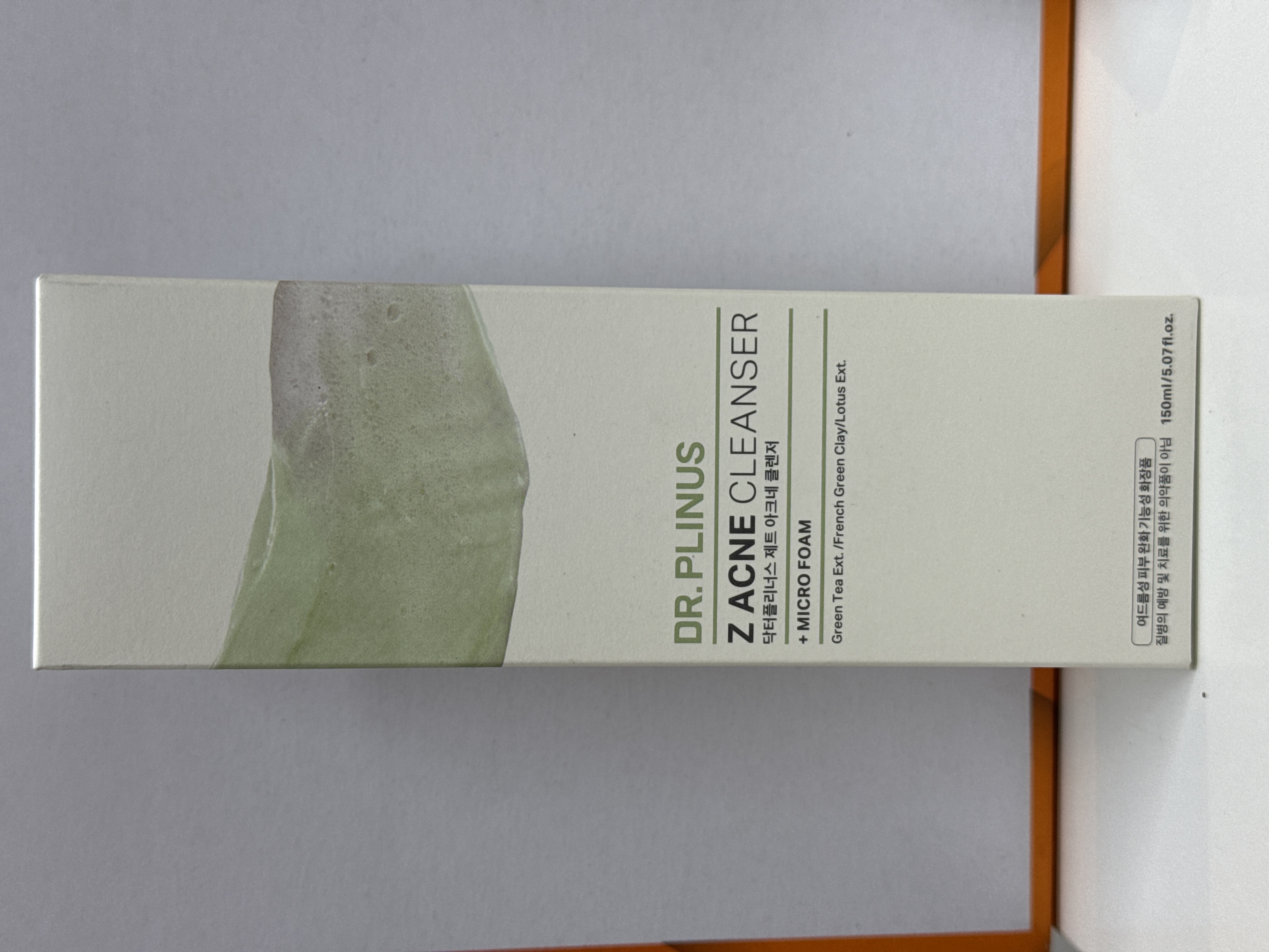 Dr. PLINUS Z ACNE CLEANSER + MICRO FOAM Green Tea Ext / French Green Clay/ Lotus Ext