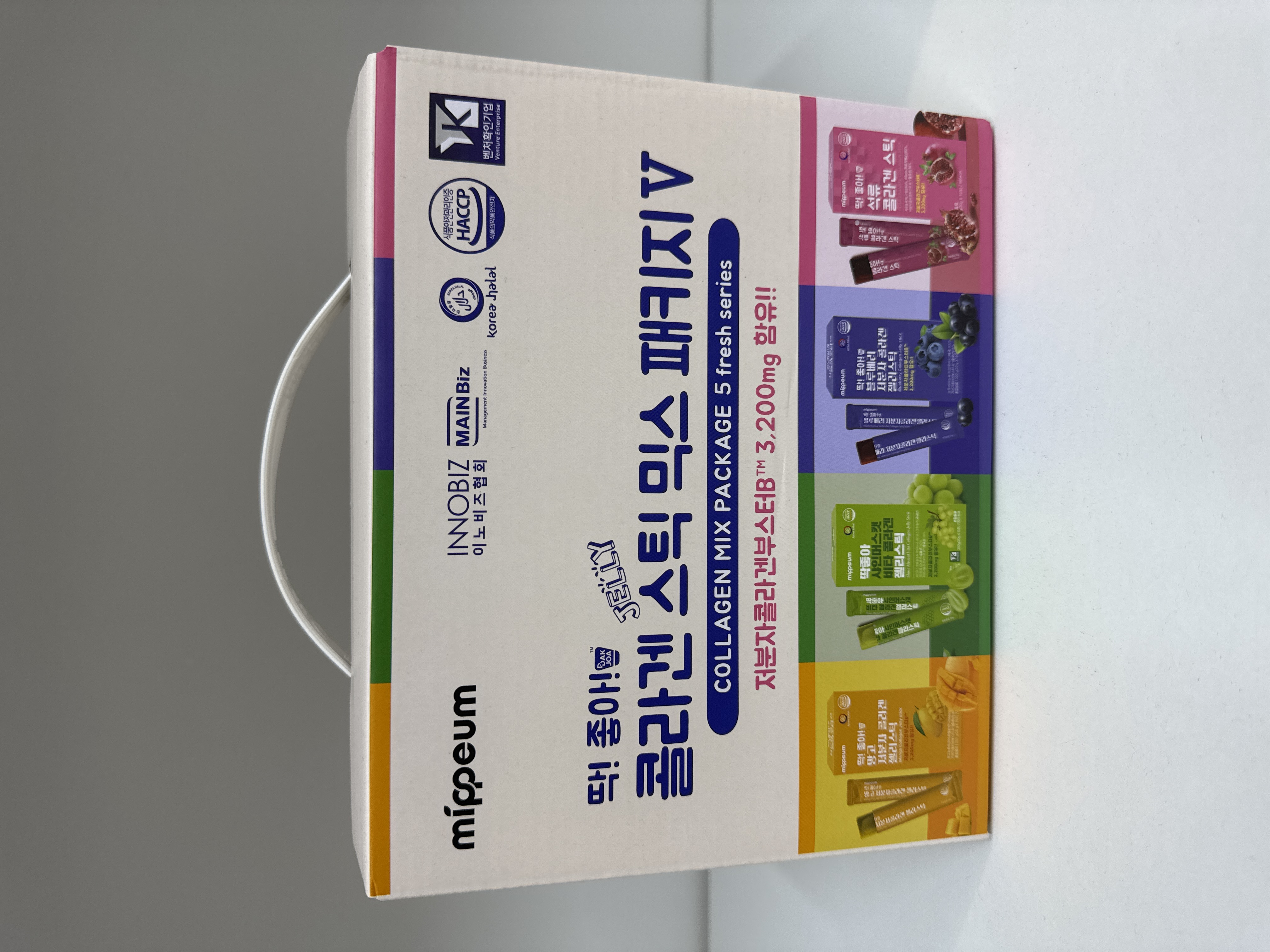 COLLAGEN MIX PACKAGE 5 fresh series МИКС 3.200 mg ( Манго + Виноград + Черника + Гранат )