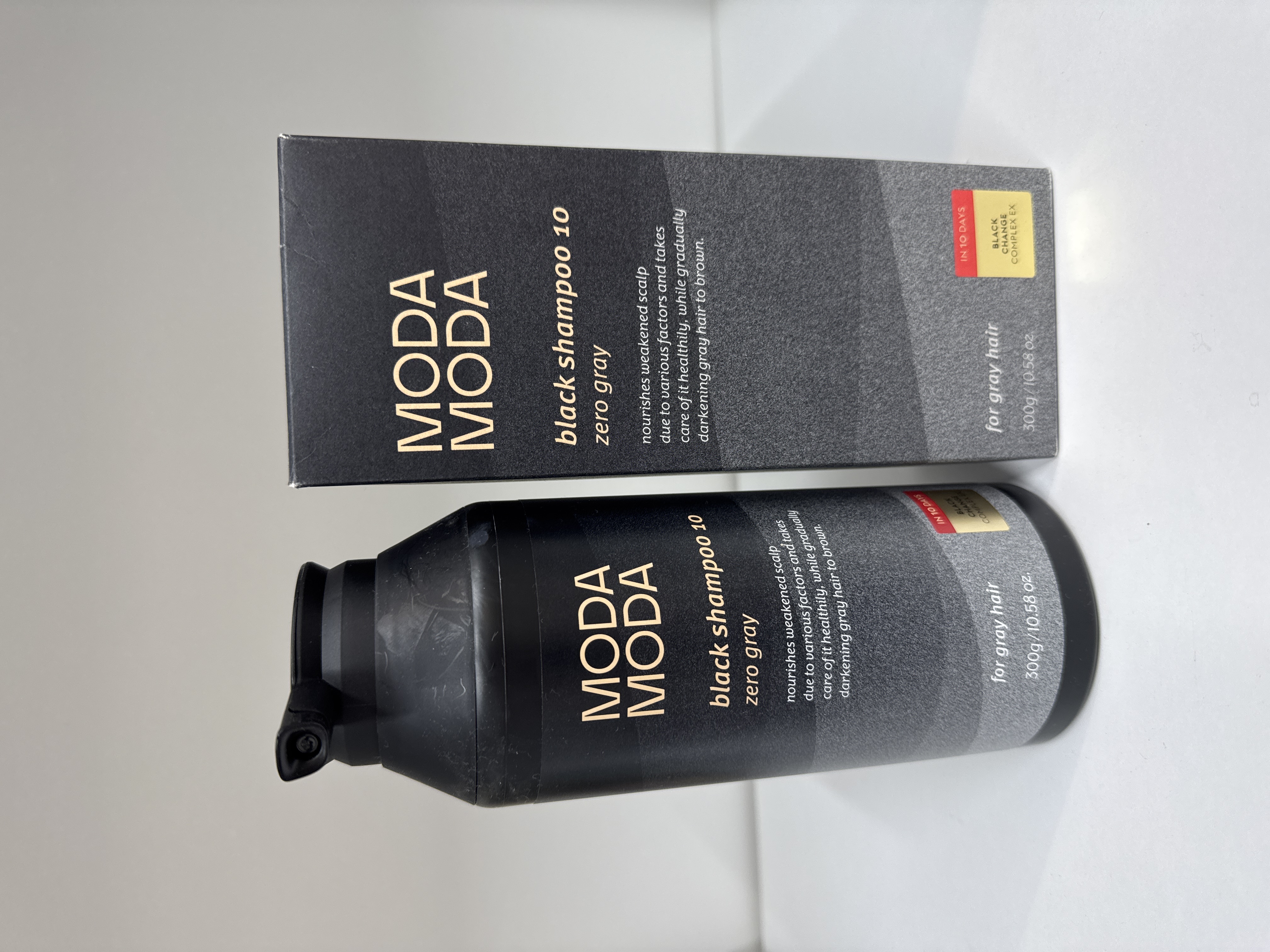 MODA MODA black shampoo 10 zero gray