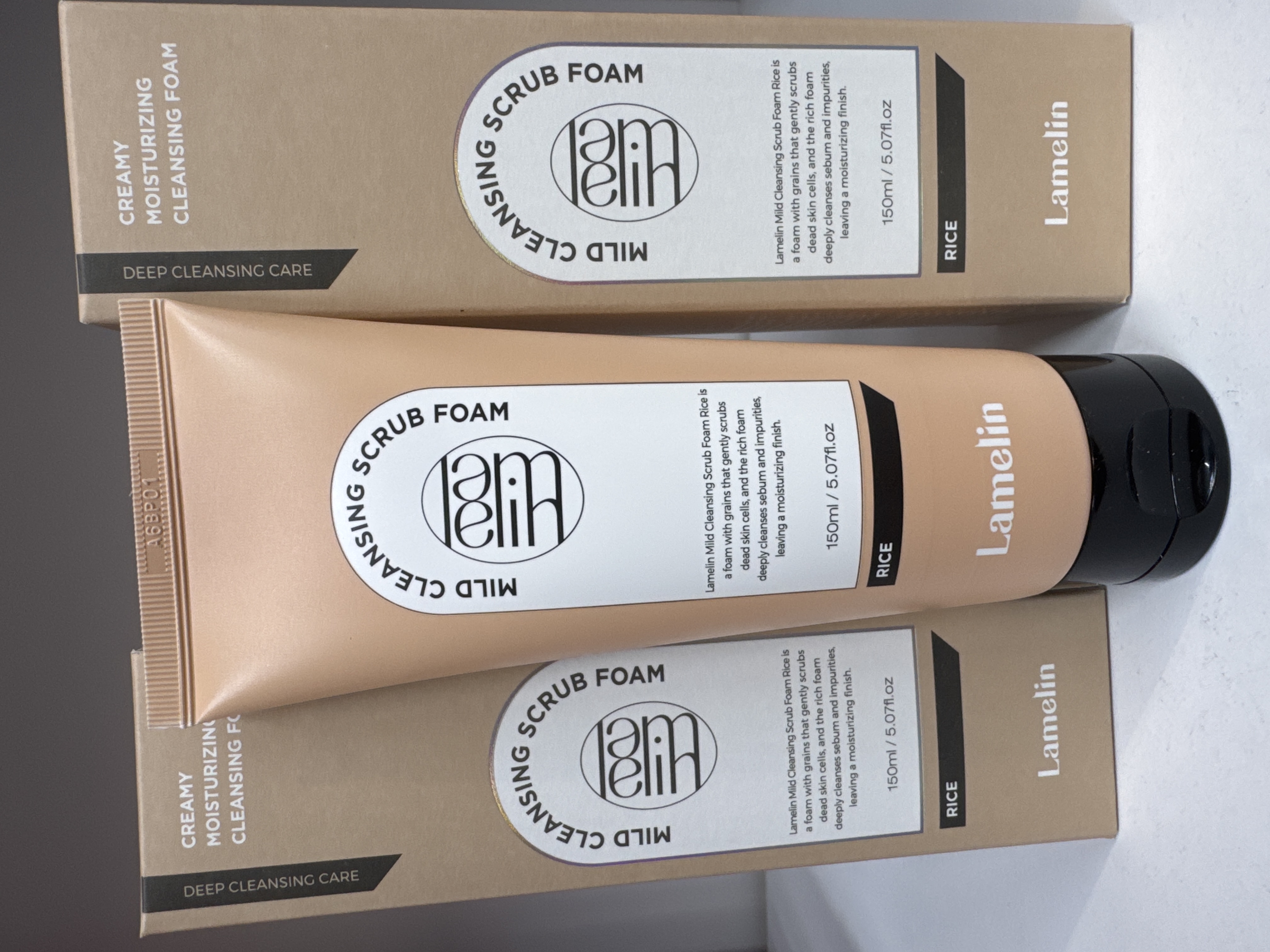 Lamelin RICE MILD CLEANSING SCRUB FOAM /