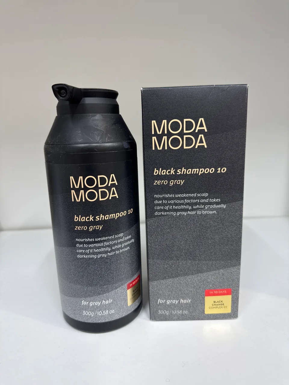 MODA MODA black shampoo 10 zero gray