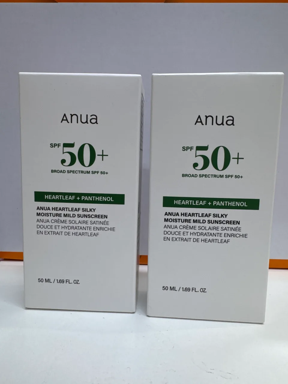 Anua SPF 50 + BROAD SPECTRUM SPF 50 + HEARTLEAF +PANTHENOL