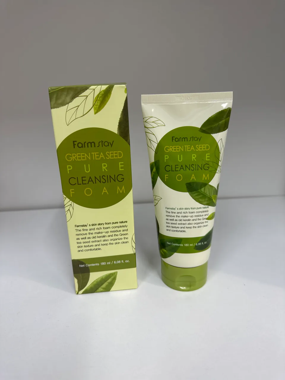 Farm stay GREEN TEA SEED PURE CLEASING FOAM ОЧИЩАЮЩАЯ ПЕНКА ДЛЯ ЛИЦА
