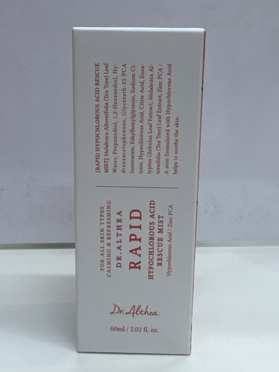 DR. ALTHEA RAPID HYPOCHLOROUS ACID RESCUE MIST