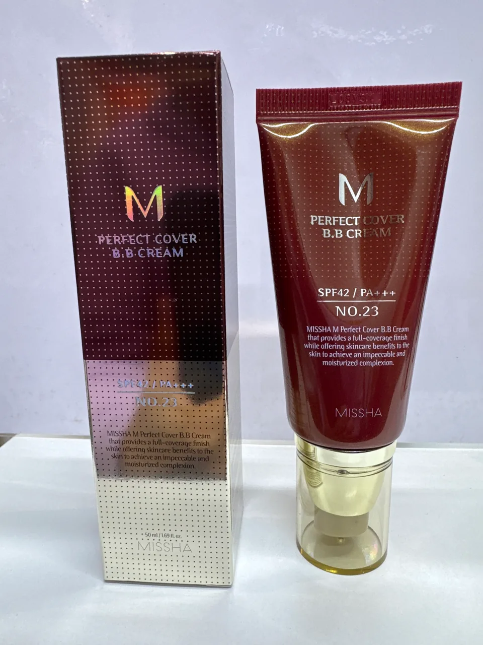 MISSHA M PERFEKT COVER B. B CREAM N 23