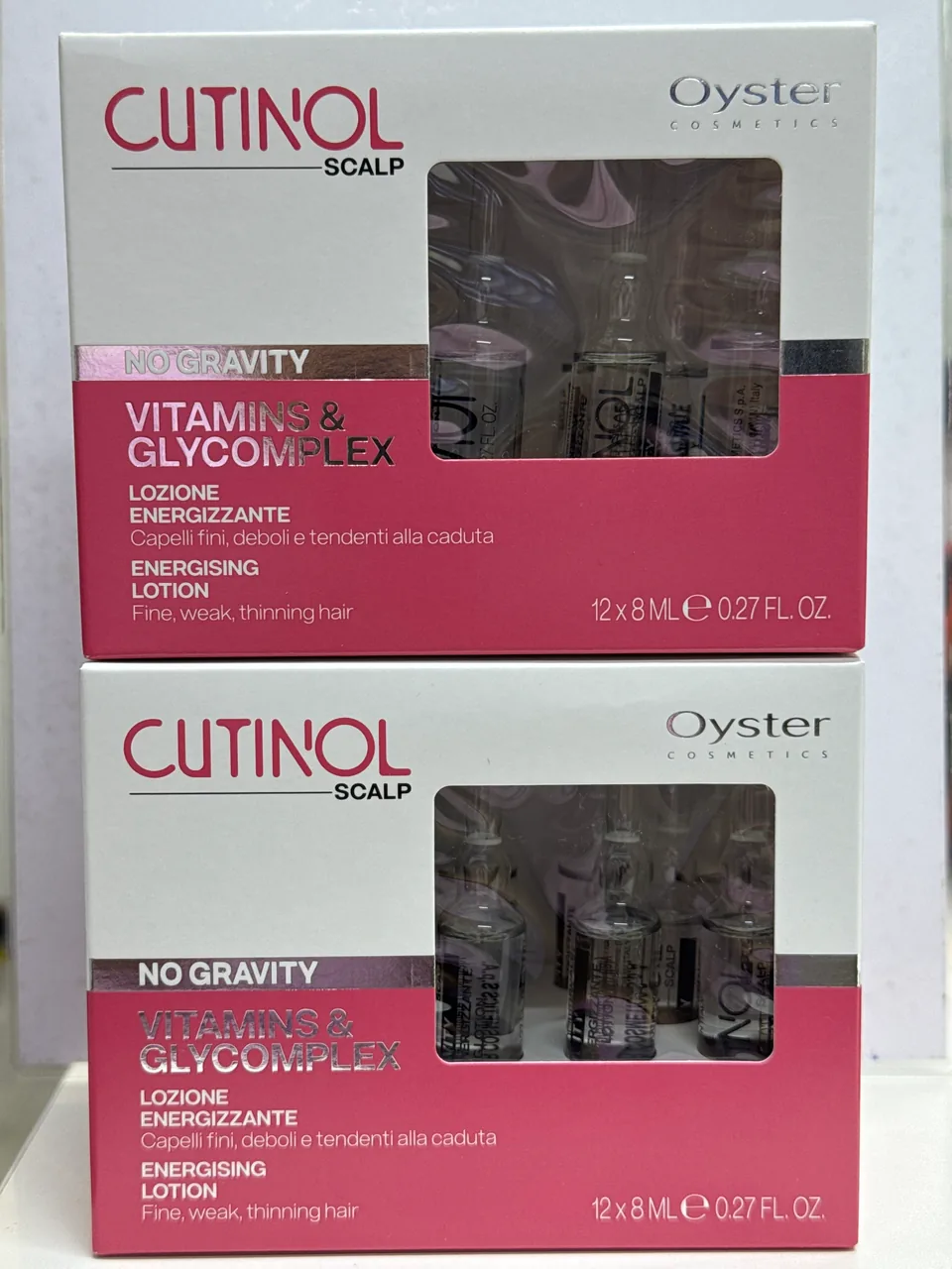 Oyster / CUTINOL SCALP / NO GRAVITY / VITAMIN & GLYCOMPLEX / LOZIONE ENERGIZZANTE