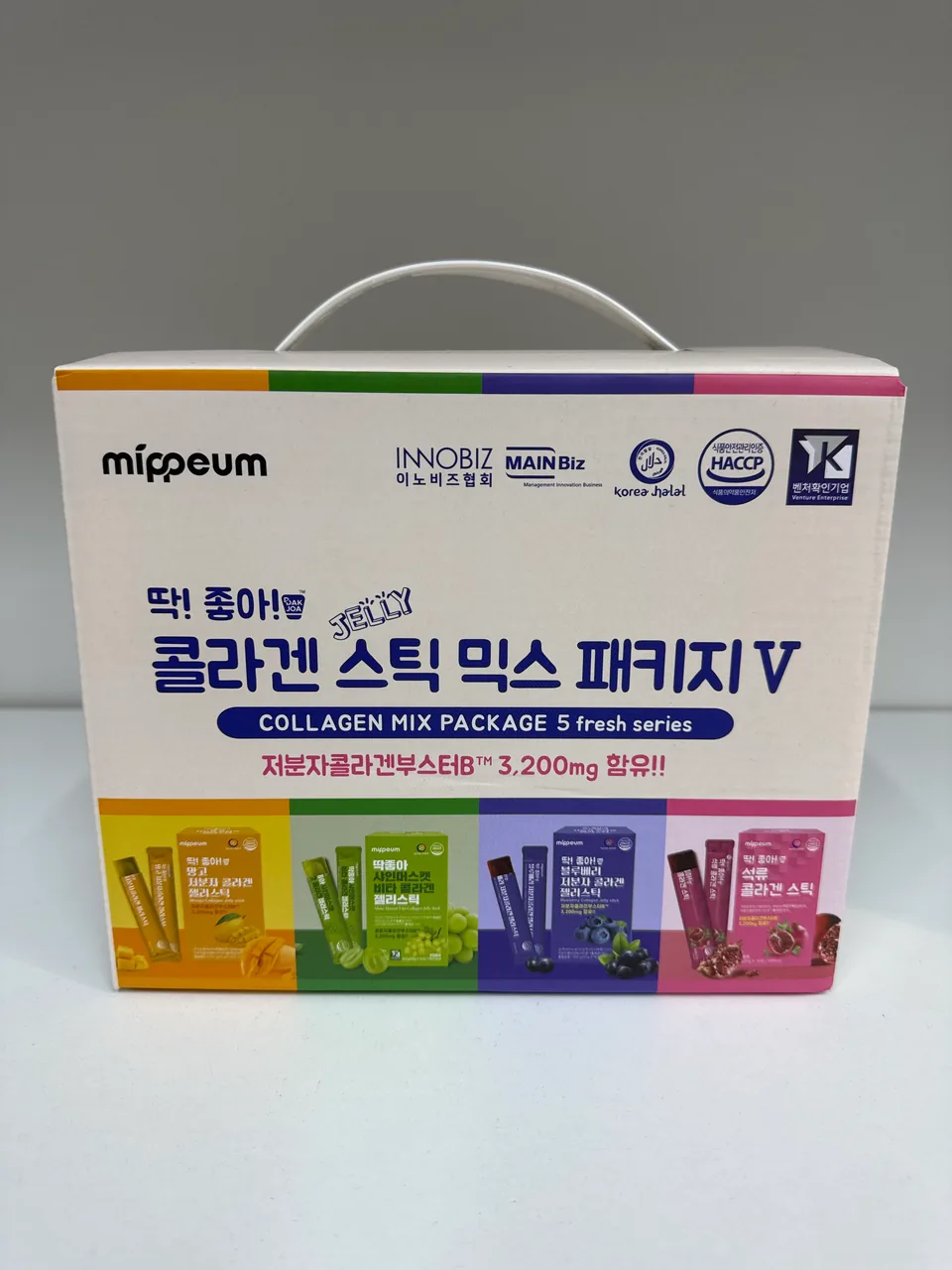 COLLAGEN MIX PACKAGE 5 fresh series МИКС  3.200 mg ( Манго + Виноград + Черника + Гранат )