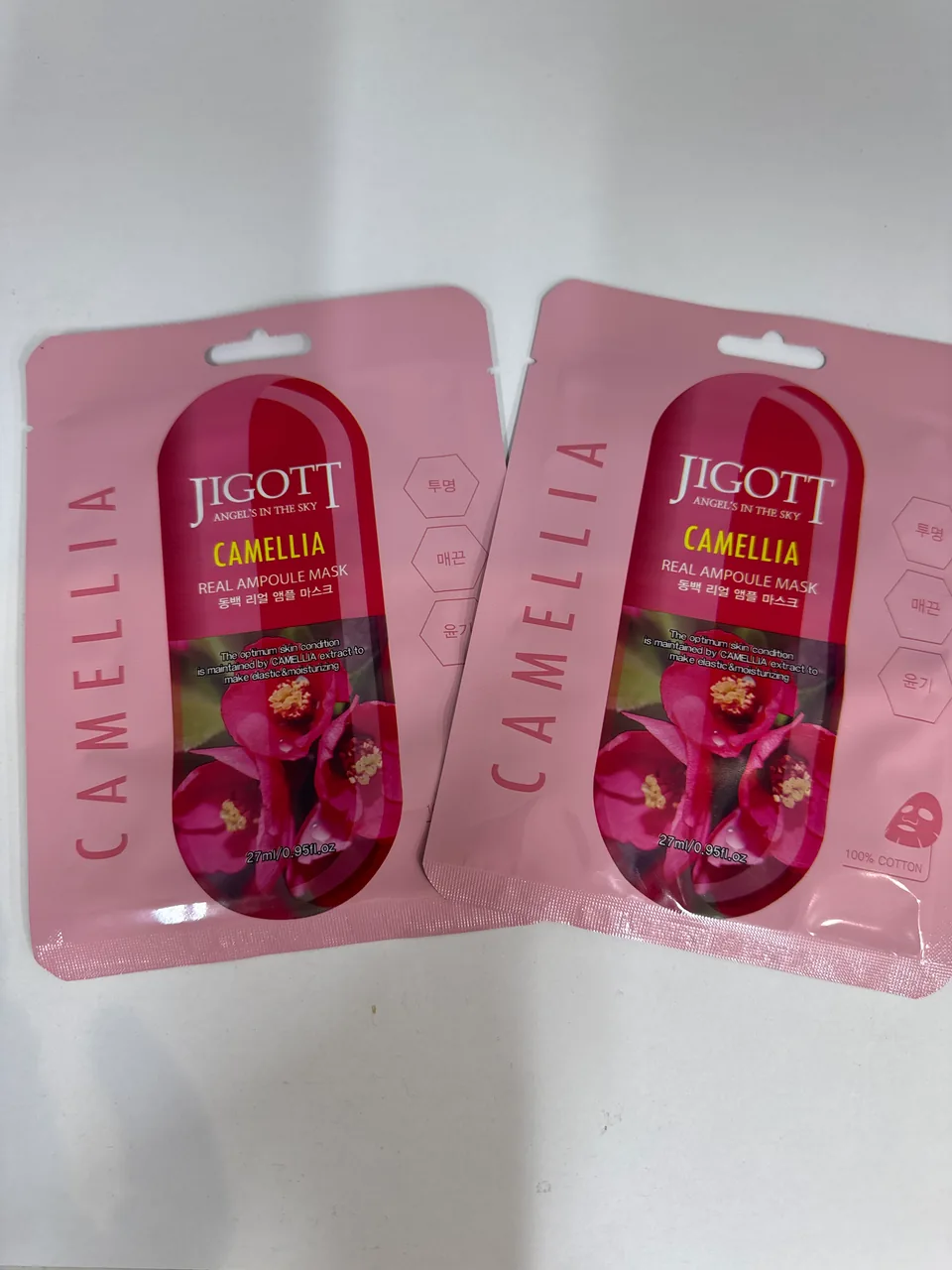 JILOTT ANGEL*S IN THE SKY CAMELLIA REAL AMPOULE MASK МАСКА Ампульная Камелия