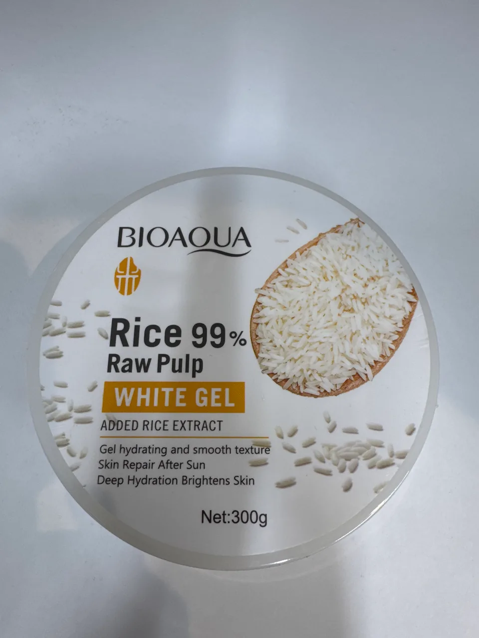 BIOAOUA Rice 99% Raw Pulp WHITE GEL /