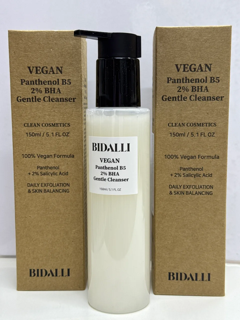 BIDALLI VEGAN Panthenol B5 2% BHA Gentle Cleanser