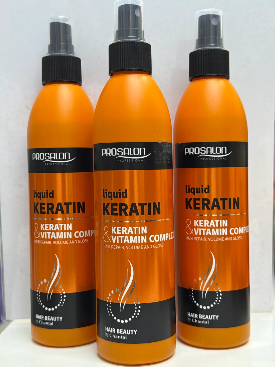 Prosalon liquid Keratin keratin & vitamin comples hair repair volume and gloss