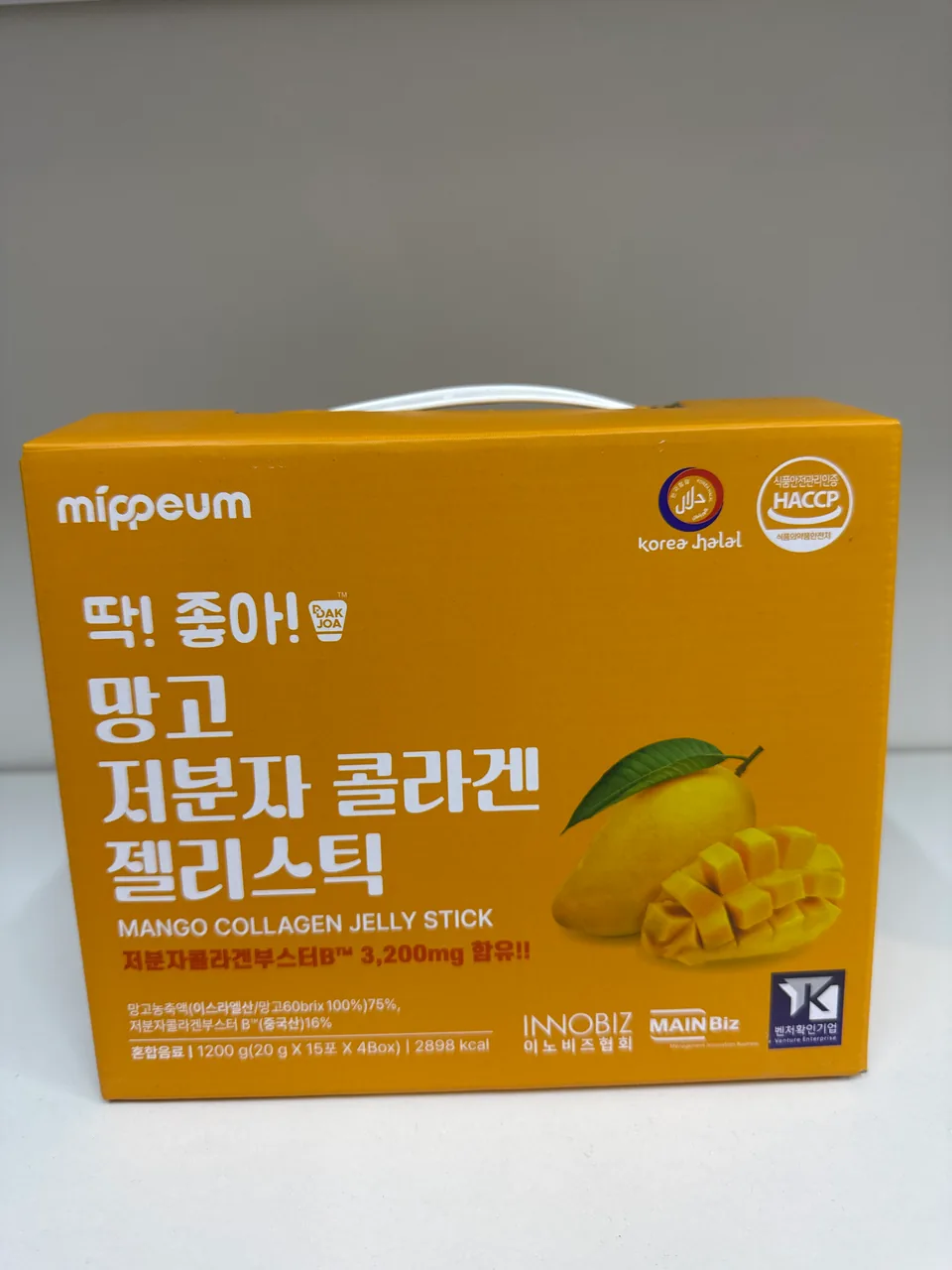 COLLAGEN MANGO 3.200 mg 1200g (20 g *15 * 4 Box) 2898 kcal МАНГО