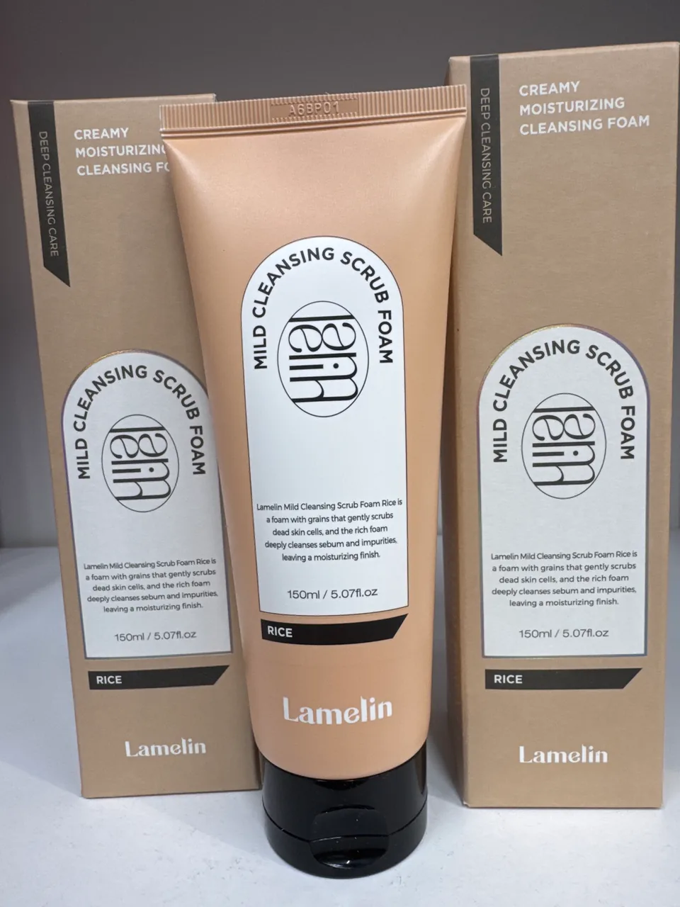 Lamelin RICE MILD CLEANSING SCRUB FOAM /