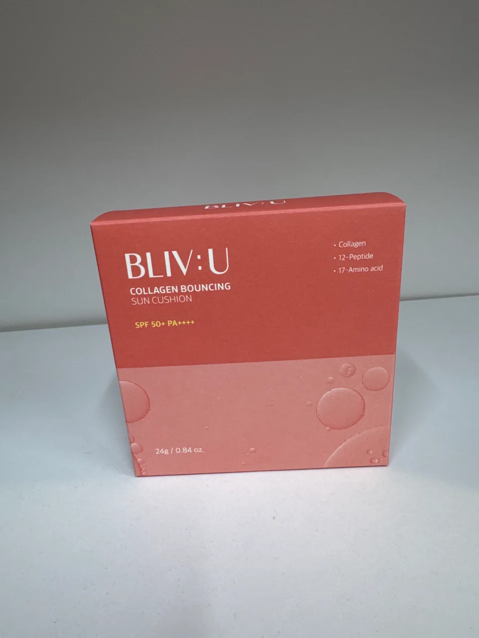 BLIV :U / COLLAGEN BOUNCING SUN CUSHION SPF 50+ PA++++/ Коллагеновый солнцезащитный кушон