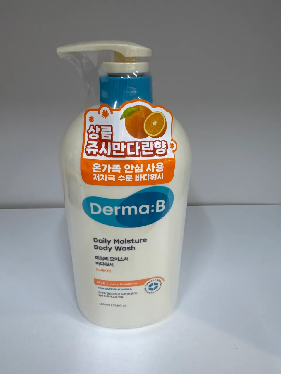 Derma : B Daily Moisture Body Wash Julcy Mandarine / Гель для душа Мандарин