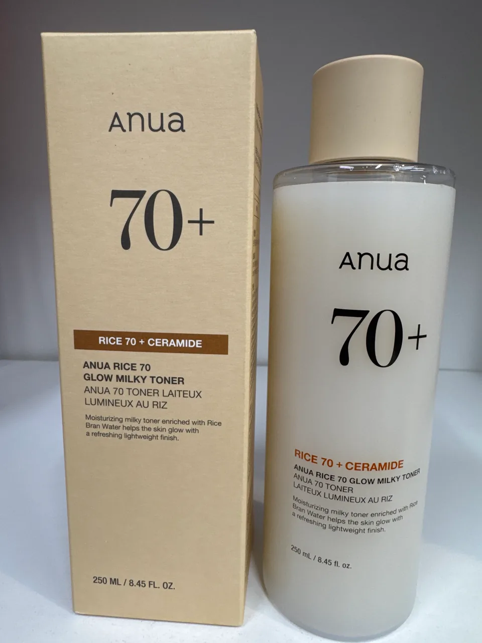 Anua 70 + RICE 70 + CERAMIDE GLOW MILKY TONER