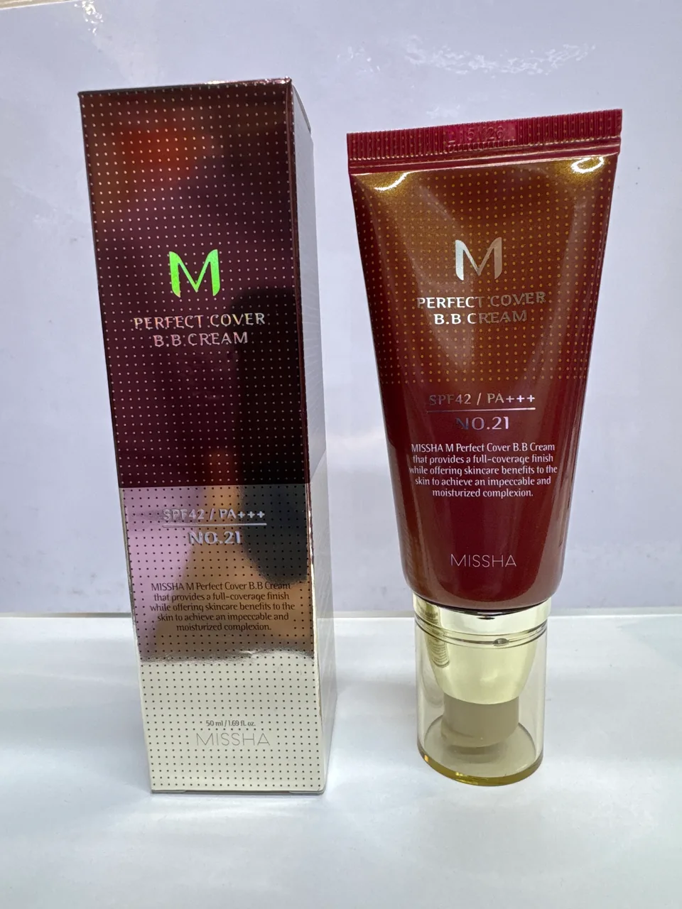 MISSHA M PERFEKT COVER B. B CREAM N 21