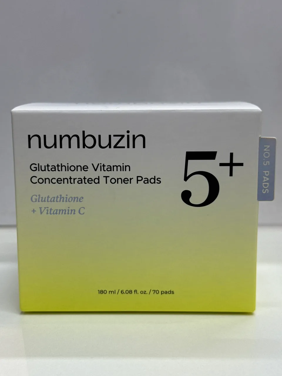 numbuzin Glutathione Vitamin Concentrated Toner Pads 5+ / Glutathione + Vitamin C
