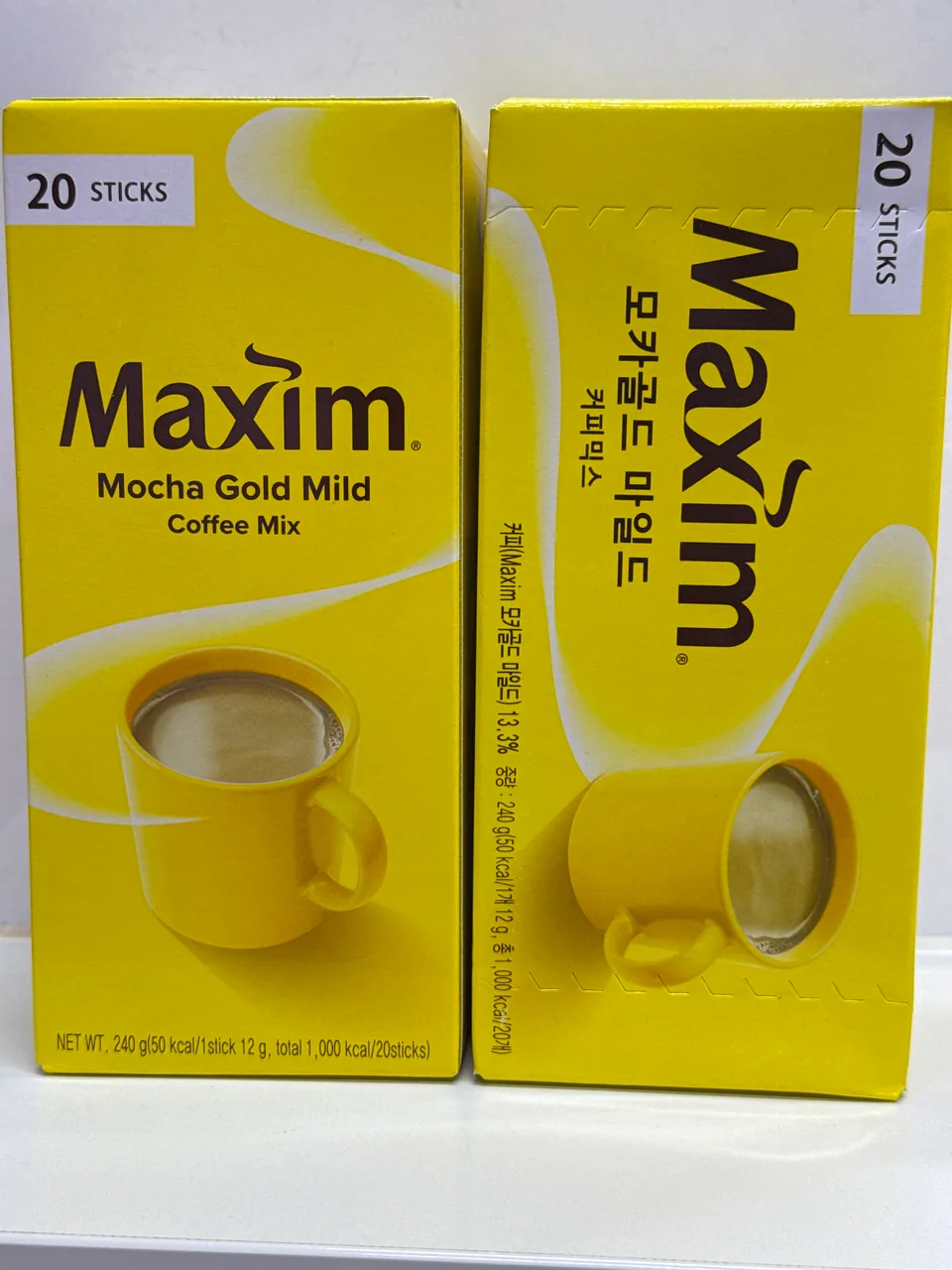 Maxim Сублимированный КОФЕ Максим МОКА Голд с сахаром и сливками 12 *20 стиков