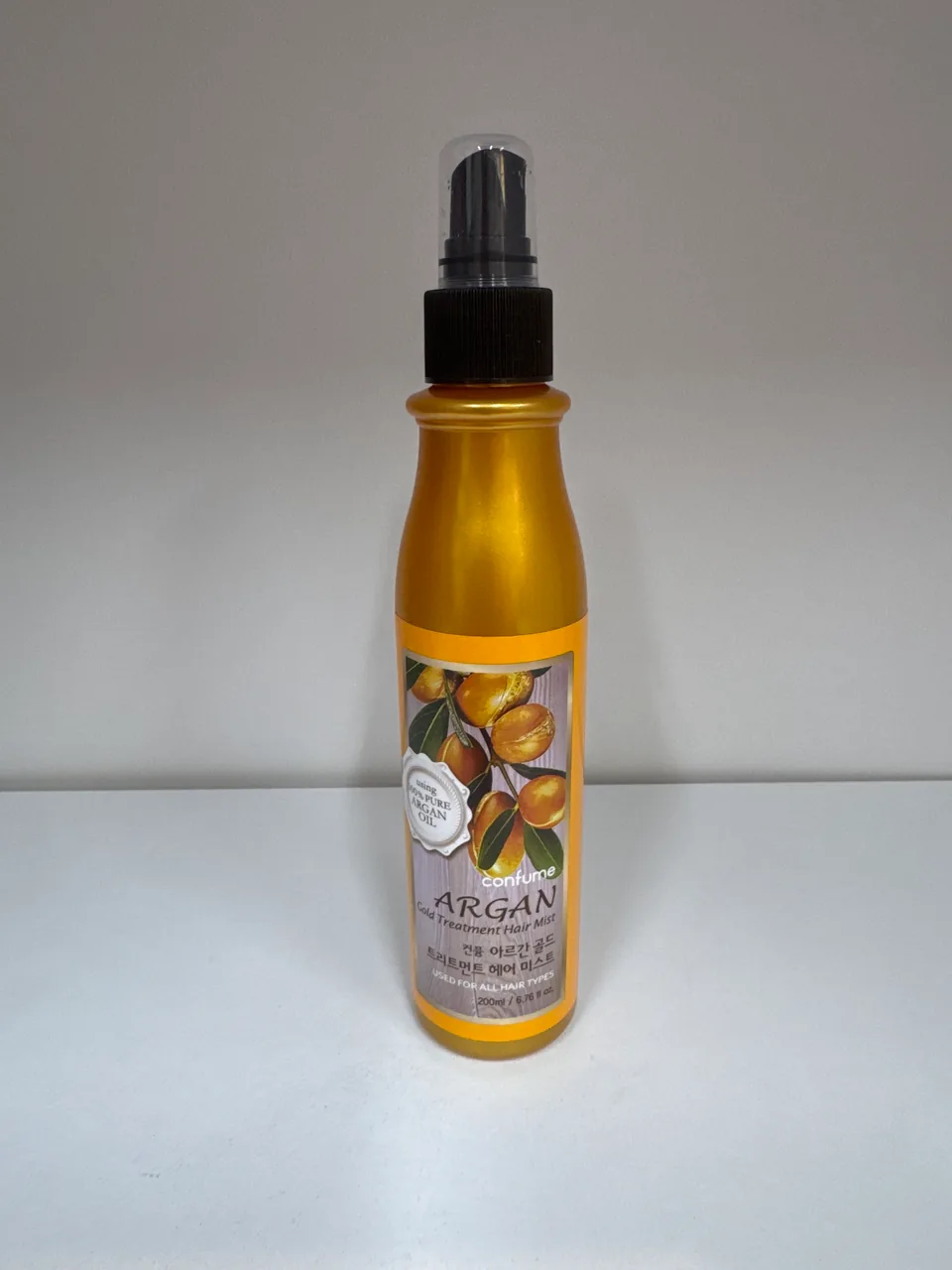 сonfume ARGAN Gold Treatment Hair Mist / using 100% ARGAN OIL / USED FOR ALL HAIR TYPES 